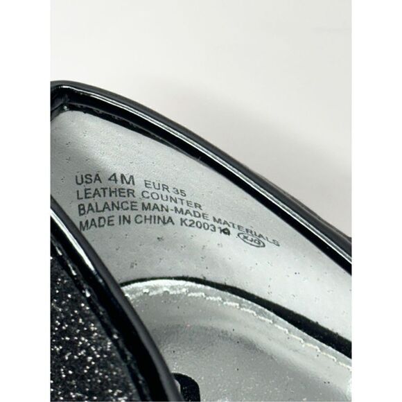 Nina Flats Kids Size 4 Black Slip On Casual Shoes‎ With Bow Ballets - Picture 9 of 11